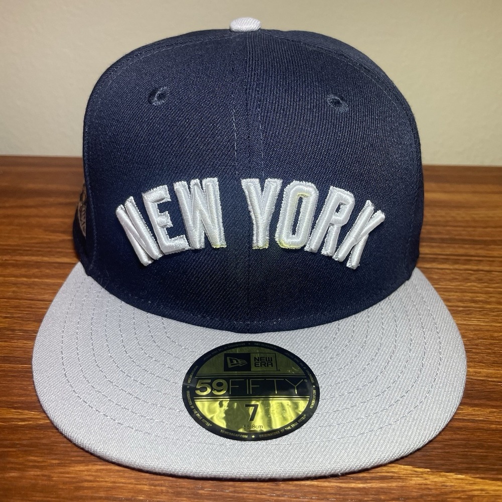 New Era New York Yankees Fitted Hat Size 7 Big League Chew Side Patch Navy NEW